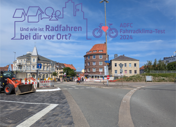 Der Platz "Am Slippen" mit Blick auf die Deichstraße