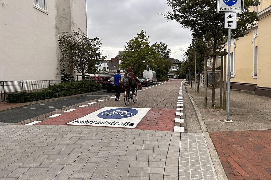 Fahrradstraße Schwarzer Weg Fahrradstraße Schwarzer Weg Cuxhaven